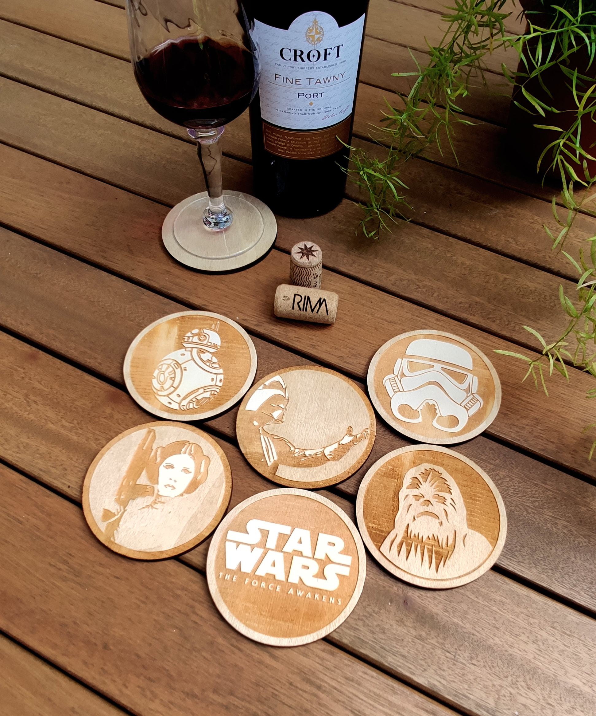 Star Wars | Wood Burned Coasters