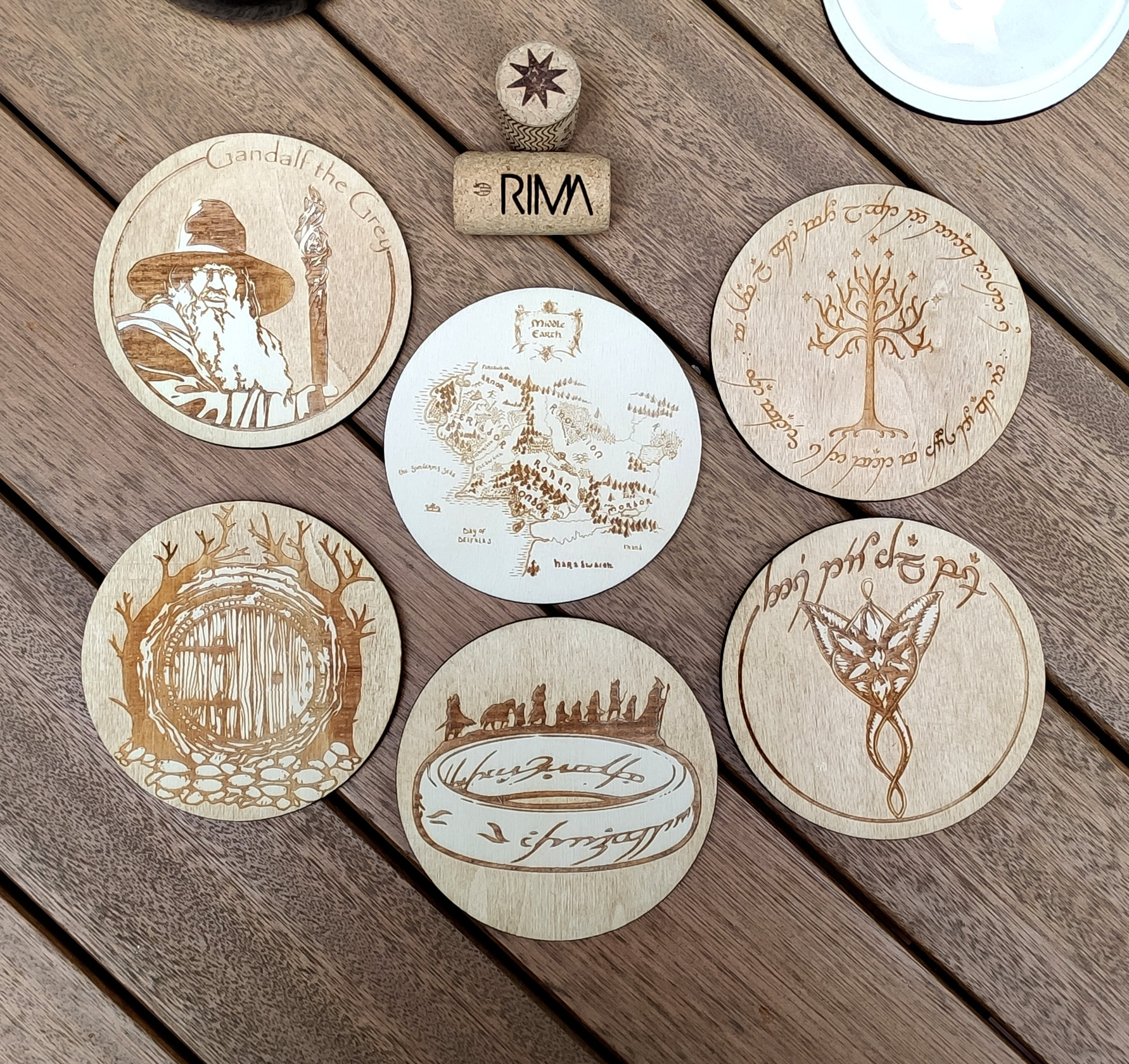 Lord of the Rings Coasters, LOTR Map Coasters, Lord of the Rings Gift –  Middle Earth Emporium
